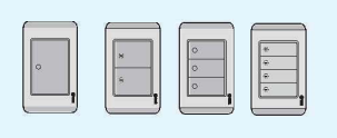 Công Tắc Phím Lớn Series S68DG - S68G MEGA