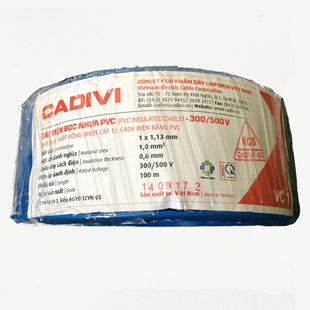 Dây điện đơn cứng bọc nhựa PVC - VC 600V