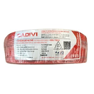 Dây điện lực hạ thế CV -0.6/1kV