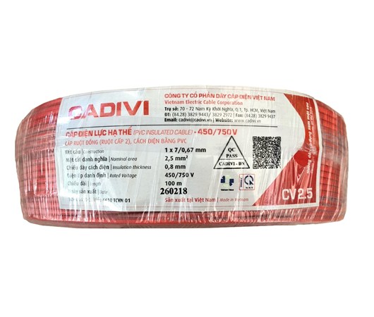 Dây điện lực hạ thế CV -0.6/1kV