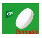 Led Panel Tròn Nổi Dimmable