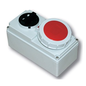 Ổ cắm công nghiệp kèm công tắc loại kín nước F61132-6/ F61252-6