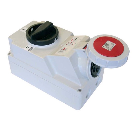 Ổ cắm công nghiệp kèm công tắc loại kín nước F75252-6