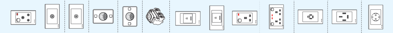 Ổ Cắm Công Tắc Series S18